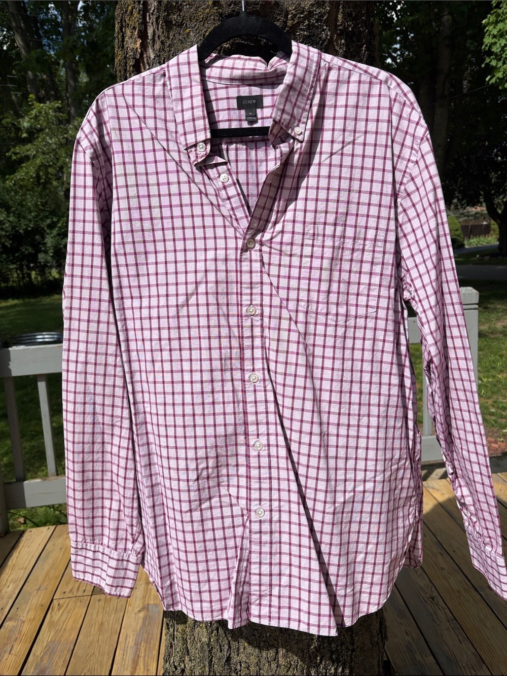 J. Crew Plaid Button-Down Shirt Mens XL
